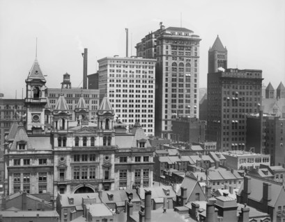 Cityscape, Pittsburgh, Pennsylvania, USA, Detroit Publishing Company, 1910