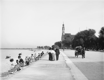 Lake Shore Drive, Jackson Park, Chicago, Illinois, USA, Detroit Publishing Company, 1907