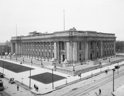 Federal Building and Post Office, Indianapolis, Indiana, USA, Detroit Publishing Company, 1910