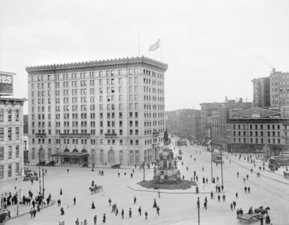 Campus Martius, Detroit, Michigan, USA, Detroit Publishing Company, 1909