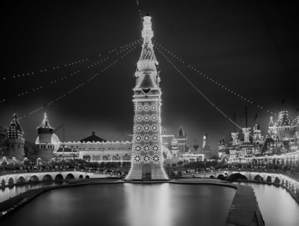 Electric Tower at Night, Luna Park, Coney Island, New York, USA, Detroit Publishing Company, 1903