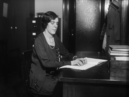 Woman Reading Braille, Harris & Ewing, 1931