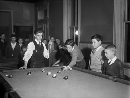 Boys Playing Billiards, Harris & Ewing, 1931