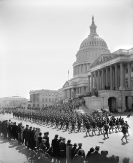 Army Day Parade Passing U.S. Capitol Building, Washington DC, USA, Harris & Ewing, April 1940