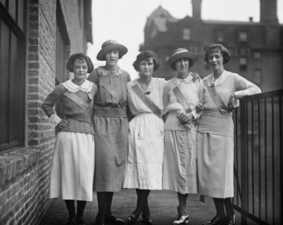 Portrait of a Group of Female Pages, Washington DC, USA, Harris & Ewing, 1922