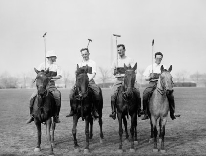 Four Male Polo Players, Harris & Ewing, 1915