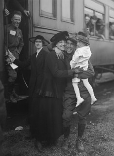 U.S Army Troops Saying Farewell Before Heading off to Military Training Camp, Harris & Ewing, 1917