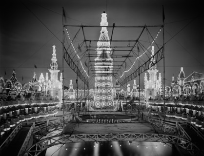 Illuminated Towers at Night, Luna Park, Coney Island, New York, USA, Detroit Publishing Company, 1905