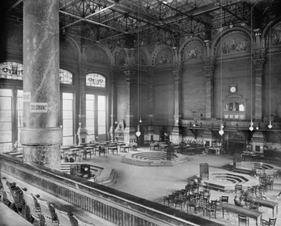 Board of Trade Directly after Session, Chicago, Illinois, USA, Detroit Publishing Company, 1905