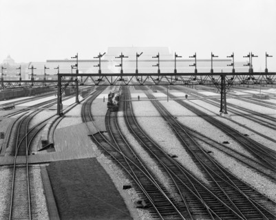 Switch Yards, Union Station, Washington DC, USA, Detroit Publishing Company, 1907