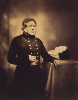 British Lieutenant-General Sir Henry John William Bentinck, Three-Quarter Portrait with Hand in Shirt, Crimean War, Crimea, Ukraine, by Roger Fenton, 1855