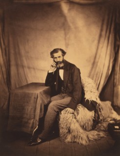 Robert Rawlinson, British Sanitary Commissioner, Seated Portrait, Crimean War, Crimea, Ukraine, by Roger Fenton, 1855