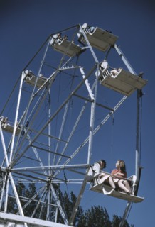 Group of People on Ferris Wheel at State Fair, Rutland, Vermont, USA, Jack Delano for Farm Security Administration - Office of War Information, September 1941