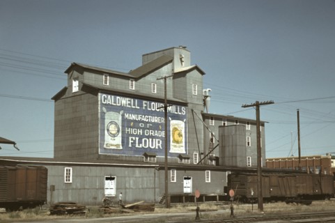 Flour Mill, Caldwell, Idaho, USA, Russell Lee for Farm Security Administration - Office of War Information, July 1941
