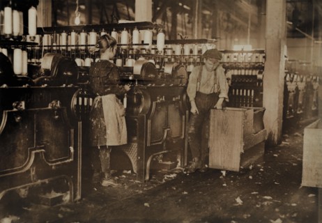 Young Spinner and Doffer, Catawba Cotton Mills, Newton, North Carolina, USA, Lewis Hine for National Child Labor Committee, December 1908