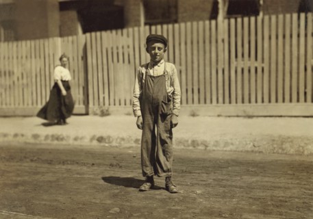 John Bachman, 14 years old, Textile Mill Worker, New Bedford, Massachusetts, USA, Lewis Hine for National Child Labor Committee, August 1911