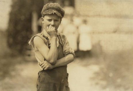 Young Worker, Appears to be 11 years old, Half-Length Portrait, Nokomis Cotton Mill, Lexington, North Carolina, USA, Lewis Hine for National Child Labor Committee, October 1912