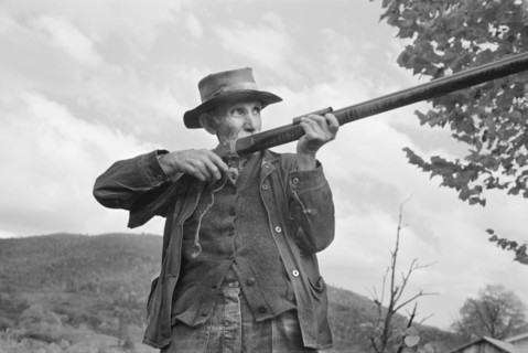 One of the Oldest Inhabitants in the Village of Nethers, Shenandoah National Park, Virginia, USA, Arthur Rothstein for U.S. Resettlement Administration, October 1935