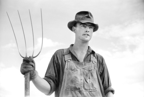 One of the Homesteaders, San Luis Valley Farms, Alamosa, Colorado, USA, Arthur Rothstein for Farm Security Administration, October 1939