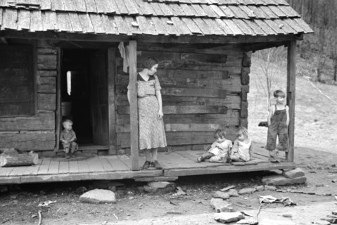 Part of Family of Ten to be Re-Settled on Ross-Hocking Land Project, Chillicothe, Ohio, USA, Theodore Jung for U.S. Resettlement Administration, April 1936