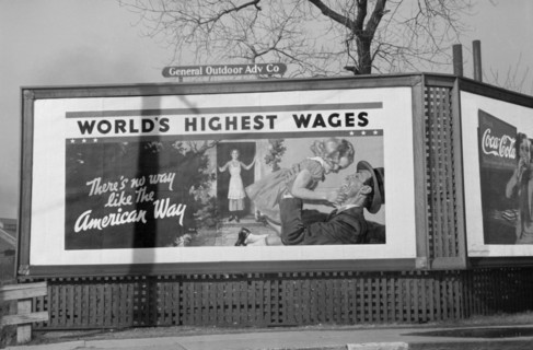 Billboard during Flood, Memphis, Tennessee, USA, Edwin Locke for U.S. Resettlement Administration, February 1937