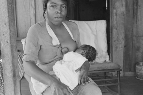 Sharecropper's Wife Breastfeeding Child, Little Rock, Arkansas, USA, Ben Shahn for U.S. Resettlement Administration, October 1935