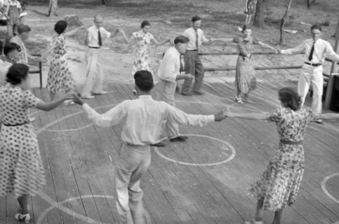 Square Dance, Skyline Farms, Alabama, USA, Ben Shahn, U.S. Resettlement Administration, 1937