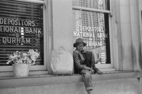 Young Flower Vendor, Durham, North Carolina, USA, Jack Delano, Office of War Information, May 1940