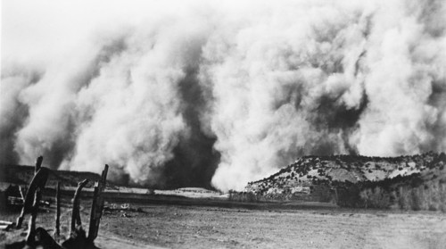 Dust Storm, Baca County, Colorado, USA, J.H. Ward, Farm Security Administration, April 14, 1935