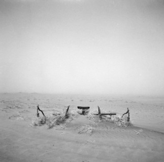 Farm Equipment Buried under Sand During Severe Wind Storm, Boise City, Oklahoma, USA, Arthur Rothstein, Farm Security Administration, April 1936