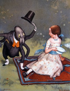 Little Miss Muffet, Illustration by Peter Newell, 1901