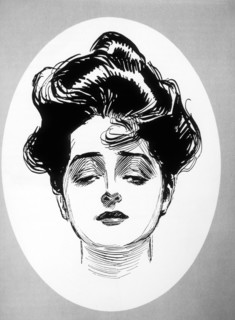 Portrait of Gibson Girl, circa 1905