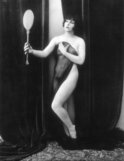 Draped Nude Holding Mirror, circa 1920