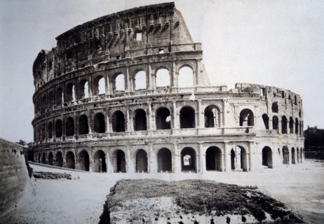 Colosseum, Rome, Italy, Albumen Photograph, circa 1880