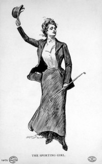 The Sporting Girl, Drawing by Charles Dana Gibson, circa, 1903