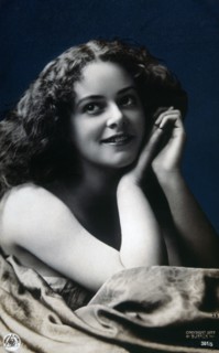 Smiling Woman with Hands to Her Cheek, Portrait, circa 1897