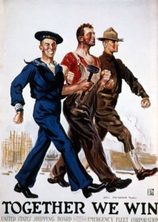 "Together We Win", United States World War I Poster,  circa 1918