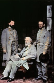 Generals Curtis Lee,  Robert E. Lee and Lieutenant Colonel Walter Taylor, Hand-Colored Photograph, 1865