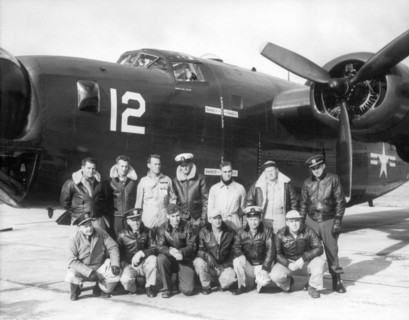 Crew of USA P4Y-1P Aircraft, Goose Bay, Labrador, Canada, Official U.S. Navy Photograph, 1952