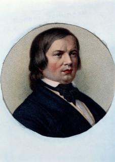 Robert Schumann (1810-1856), German Composer, Portrait, Lithograph