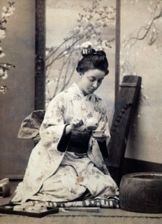 Japanese Woman Pouring Tea, 1890