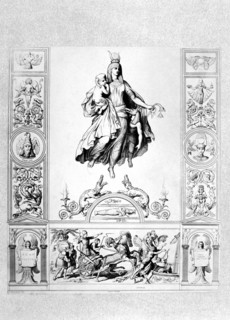 Egyptian Nature Goddess, Isis, Daughter of the Sky Goddess, Nut, and the Earth God, Geb, Engraving, 1880