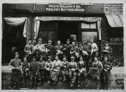 Group of Employees of a Poultry, Butter and Eggs Company, 1910