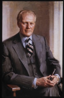 Gerald R. Ford (1913-2006), 38th President of the United States, Official Presidential Portrait, 1974