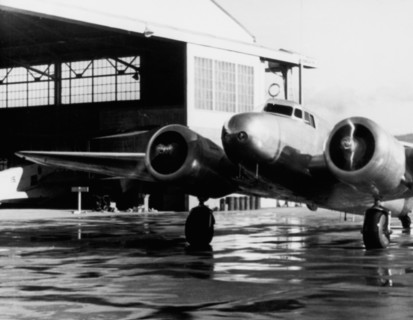 Amelia Earhart's Lockheed Electra Airplane, Honolulu Airport, Hawaii, March 20, 1937
