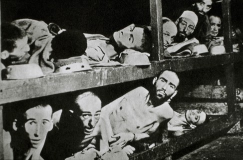 Prisoners in German Concentration Camp, 1944