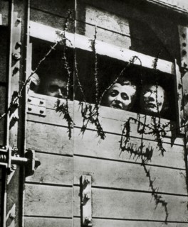 Prisoners Being Transported to Auschwitz, Poland, 1944