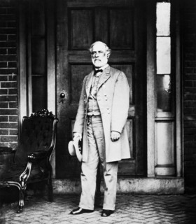Robert E. Lee (1807-1870), General in Chief of the Confederate Armies, Photograph by Matthew Brady at Lee's Home in Arlington, Virginia, USA, 1865