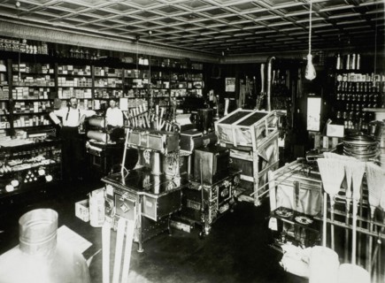 Two Employees in General Store, USA, circa 1900