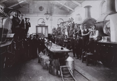 Railroad Locomotive Workers, Portrait, circa 1910